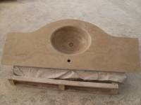 Top bagno a massello